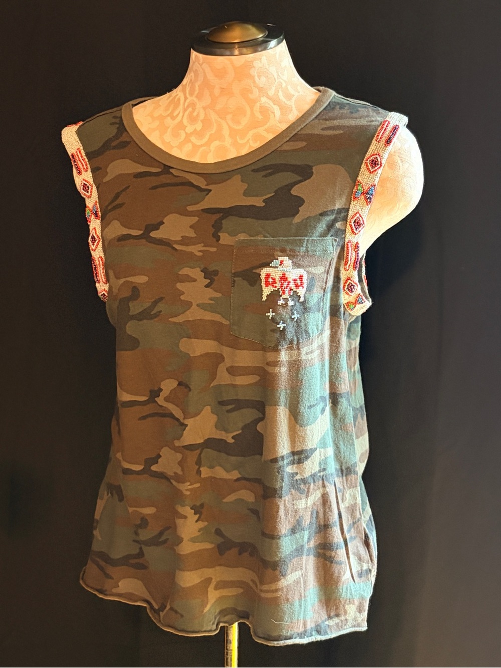 Denim & Supply Ralph Lauren Beaded Camo Tank - Picture 3 of 4